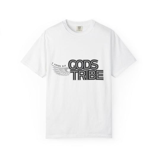 God's Tribe Unisex Wings Gray Garment-Dyed T-Shirt | Spiritual & Inspirational Wear