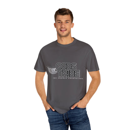 God's Tribe Unisex Wings Gray Garment-Dyed T-Shirt | Spiritual & Inspirational Wear