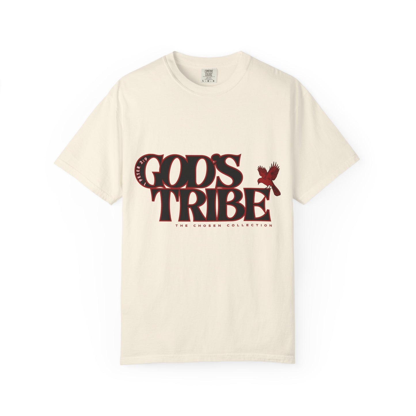 God's Tribe: The Chosen Collection Blessing Bird Red T-Shirt - Faith-Inspired Apparel