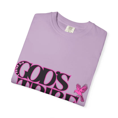 God's Tribe: The Chosen Collection Blessing Bird Pink T-Shirt – Faith-Inspired Apparel