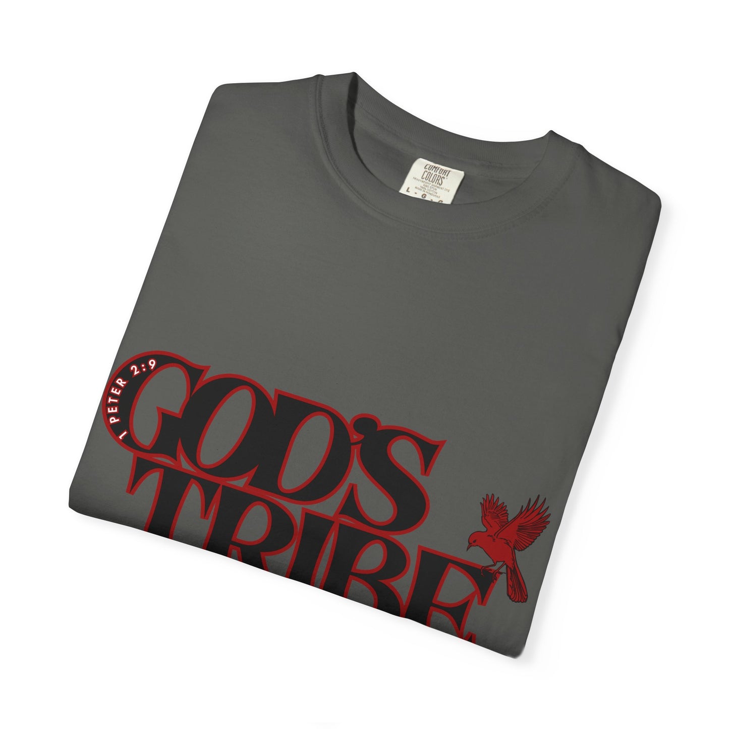 God's Tribe: The Chosen Collection Blessing Bird Red T-Shirt - Faith-Inspired Apparel