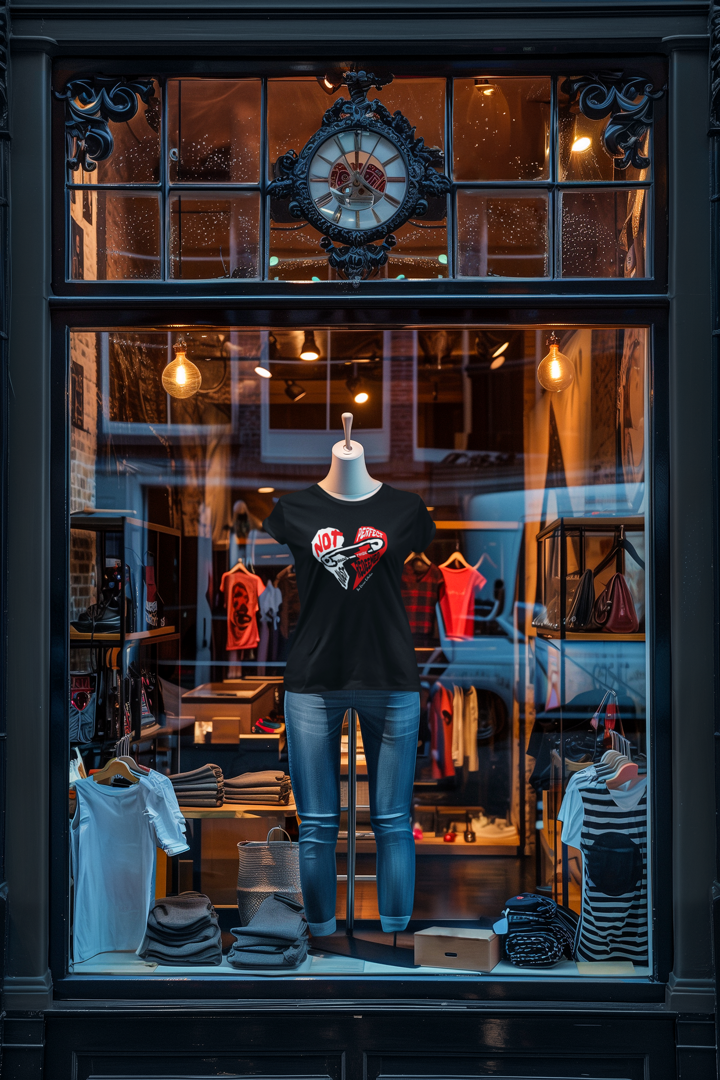 Gods Tribe : The Chosen Collection Not perfect Just Redeemed Unisex Garment-Dyed T-shirt