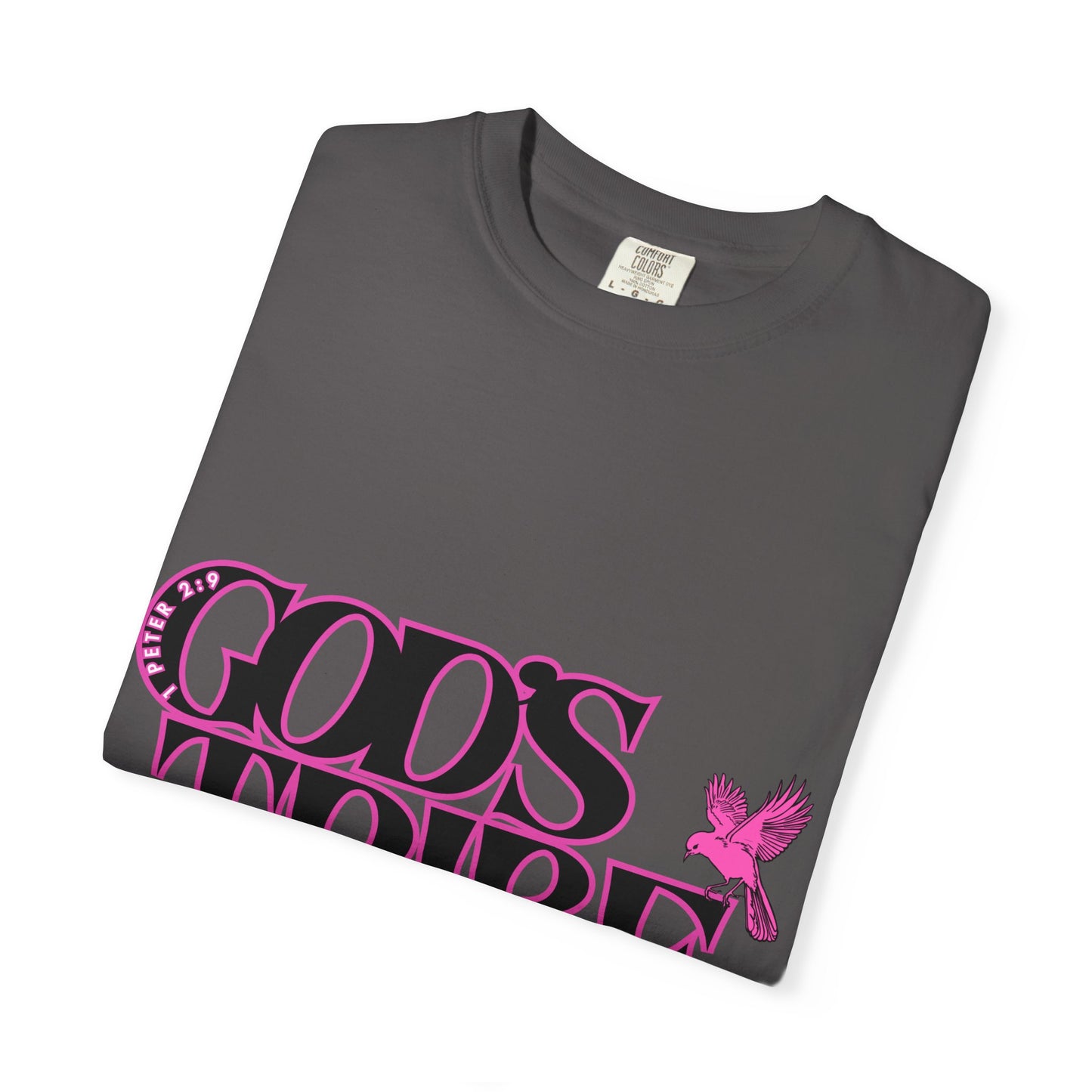 God's Tribe: The Chosen Collection Blessing Bird Pink T-Shirt – Faith-Inspired Apparel