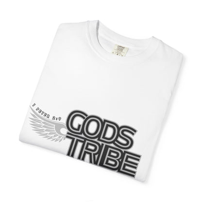God's Tribe Unisex Wings Gray Garment-Dyed T-Shirt | Spiritual & Inspirational Wear