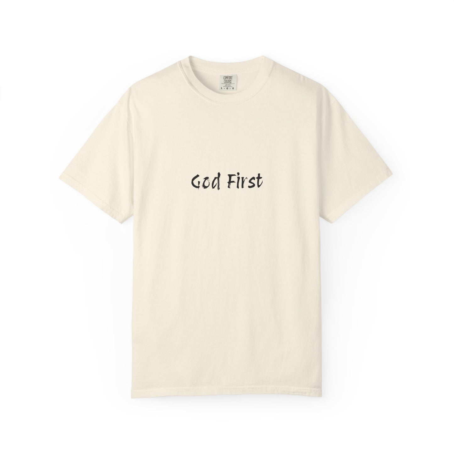 God First Unisex Garment-Dyed T-Shirt - Comfortable and Faith-Inspired Apparel
