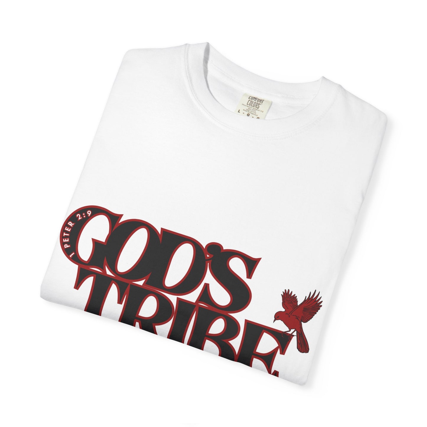 God's Tribe: The Chosen Collection Blessing Bird Red T-Shirt - Faith-Inspired Apparel