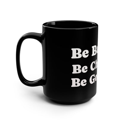 Inspirational Black Mug - 15oz - 'Be Bold, Be Chosen, Be God's Tribe'