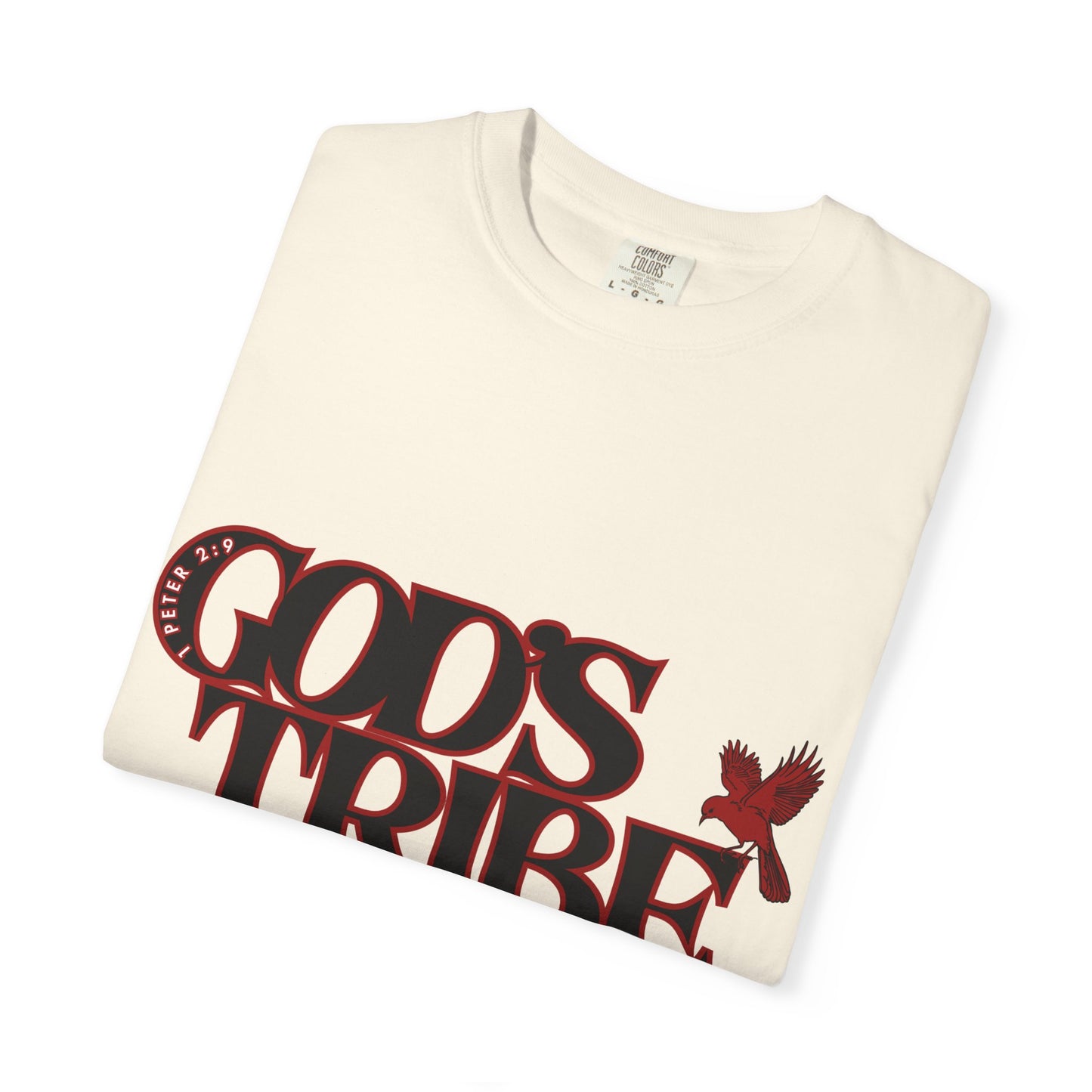 God's Tribe: The Chosen Collection Blessing Bird Red T-Shirt - Faith-Inspired Apparel
