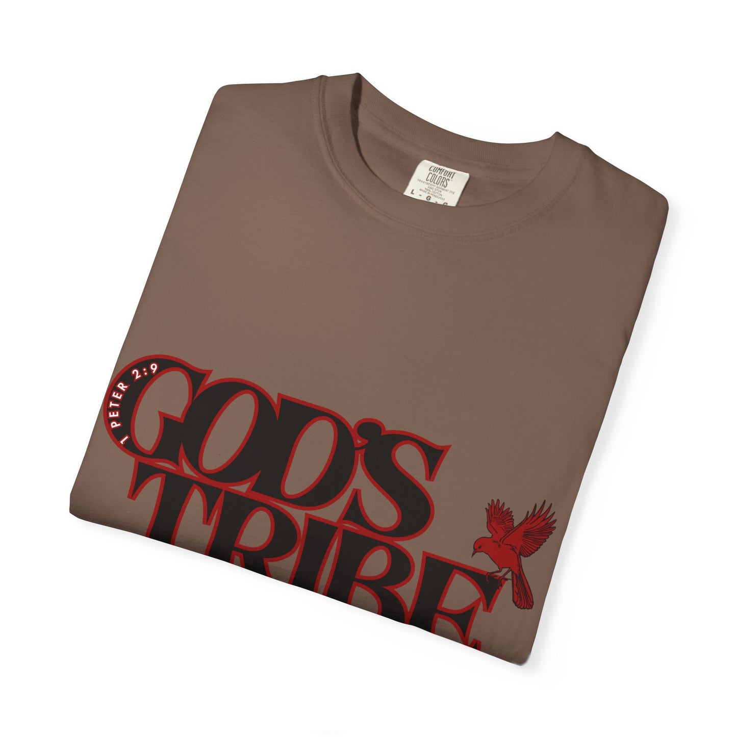 God's Tribe: The Chosen Collection Blessing Bird Red T-Shirt - Faith-Inspired Apparel