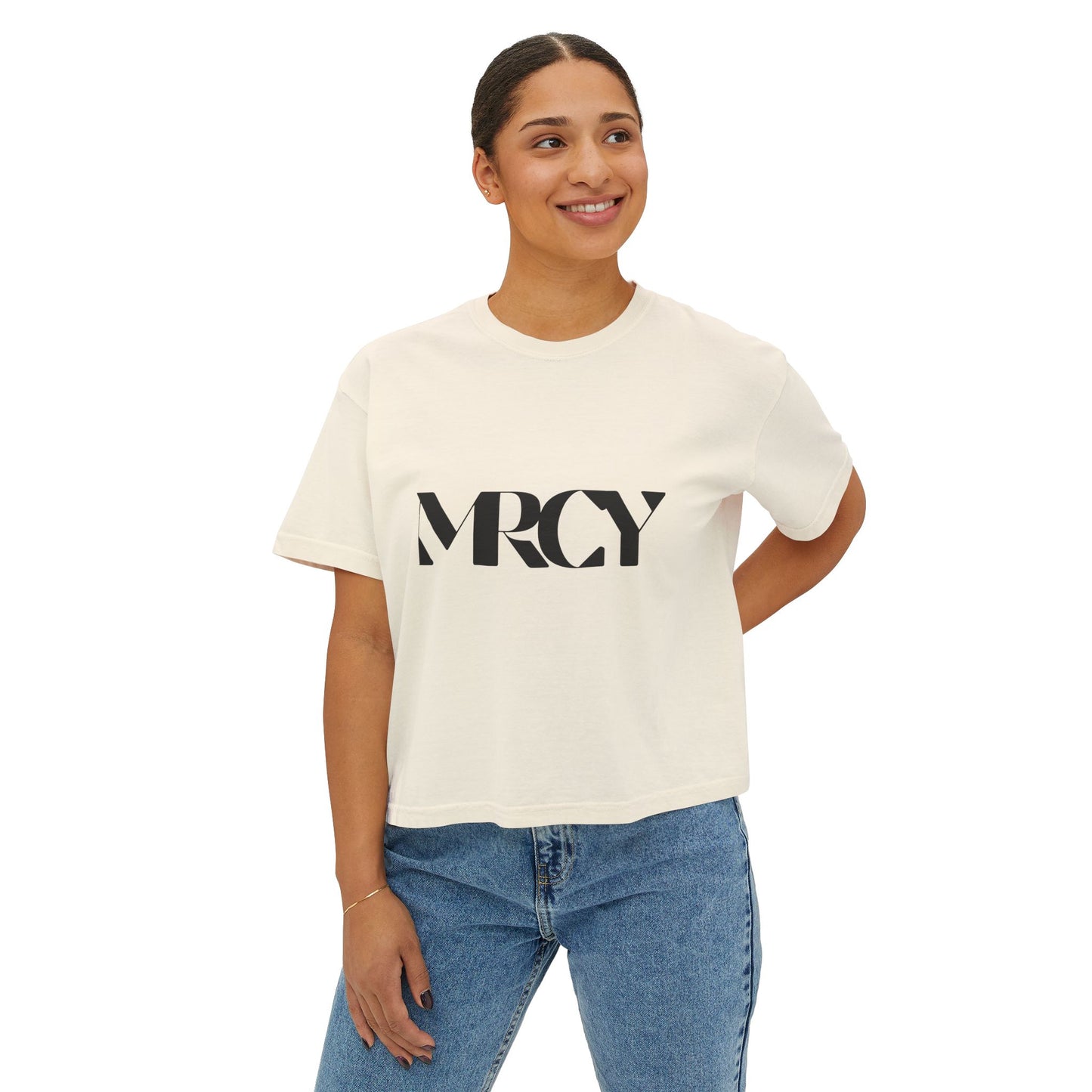 MRCY Graphic Women's Boxy Tee – The Chosen Collection